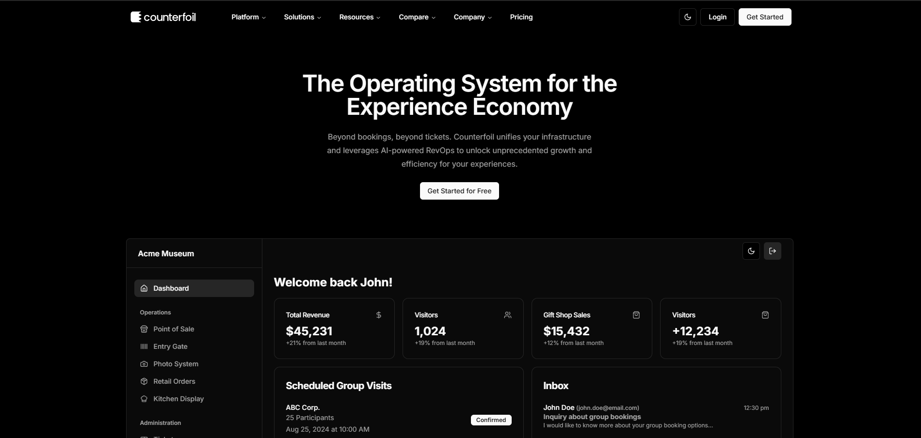 Counterfoil – SaaS Platform
