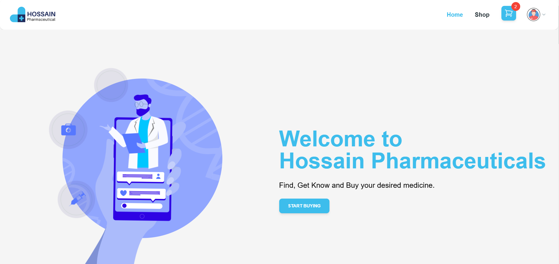 Hossain Pharmaceuticals—Multi-Vendor Medicine E-commerce